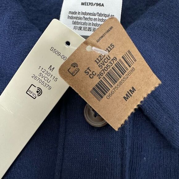 PINK Everyday Fleece Navy Polo Sweatshirt size Medium NEW - Picture 12 of 13